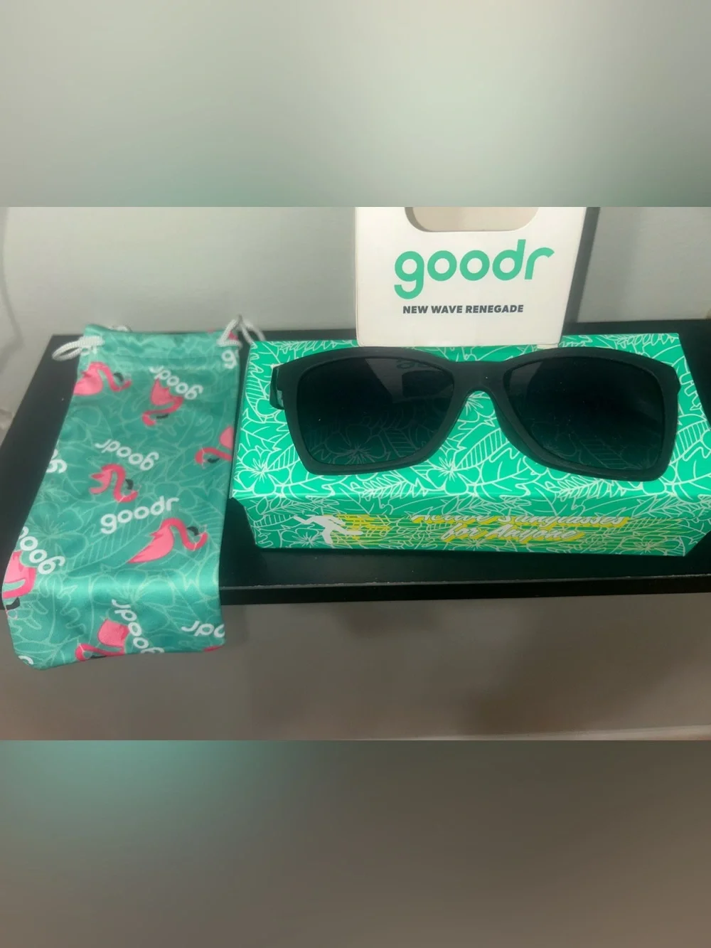goodr New Wave Renegade Black Sunglasses